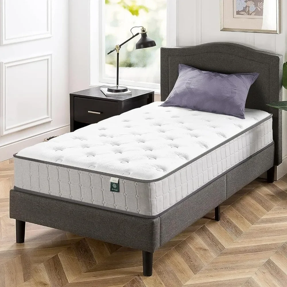 

10 Inch Comfort Support Cooling Gel Hybrid Mattress, Tight Top Innerspring Mattress, Motion Isolating Pocket Springs