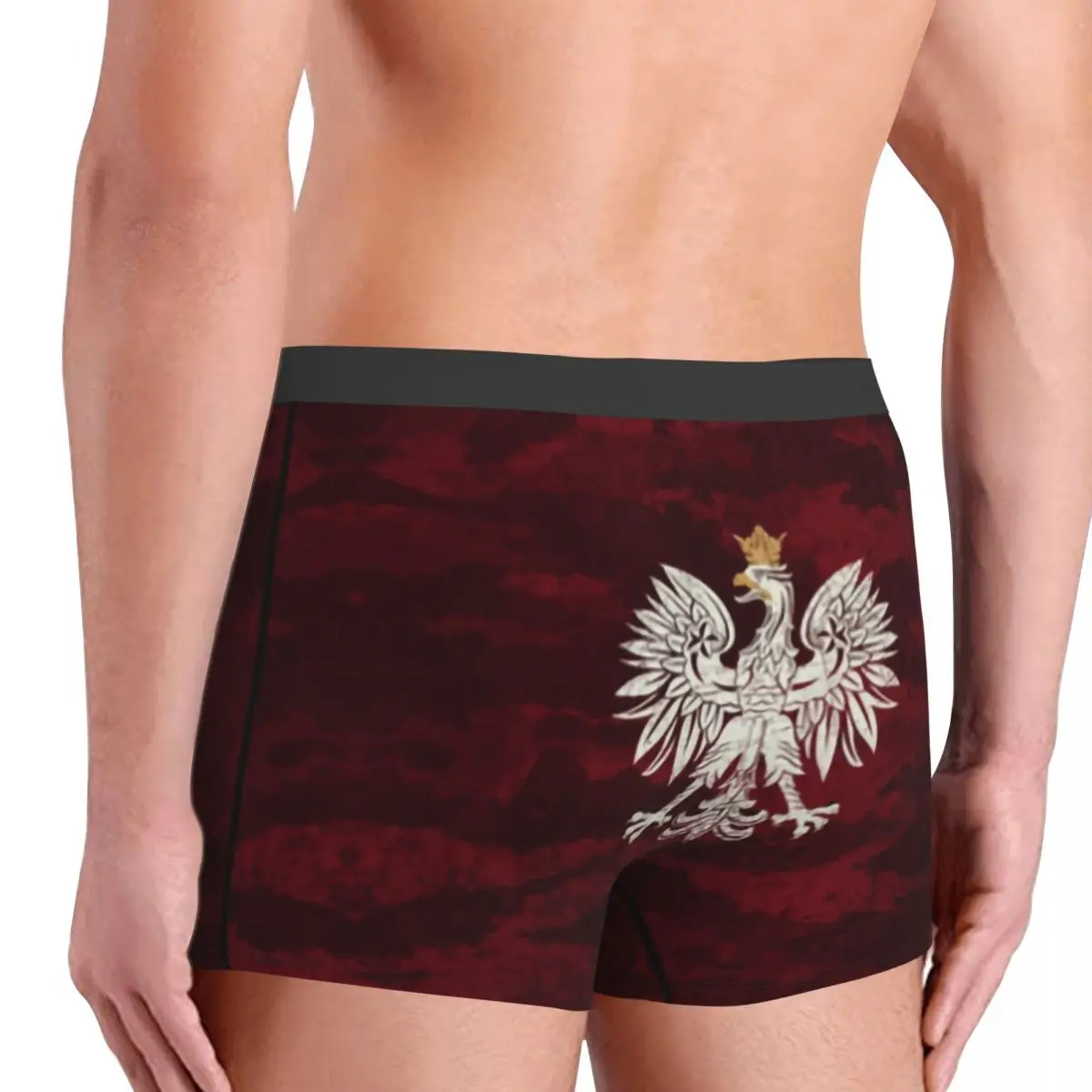 Poland Vintage Coat Of Arms Underwear Men Breathbale Polska Polish Eagle Boxer Briefs Shorts Panties Soft Underpants For Homme 4