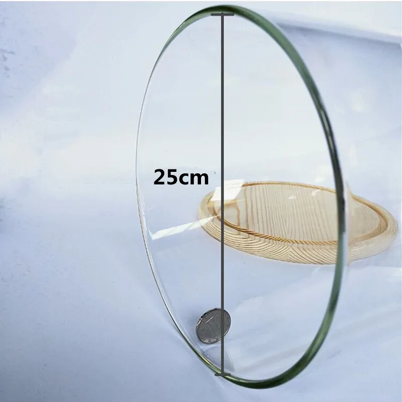 Diameter=25cm Height=25cm 30cm 35cm 40cm 45cm Glass Dome Home Decoration Different Base Transparent Cover Birthday Favor Gift 6