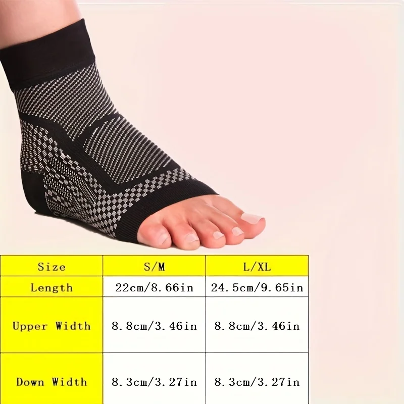 Knitted breathable Ankle Support Brace Ankle Compression Support Brace for Foot and Heel 1Pc
