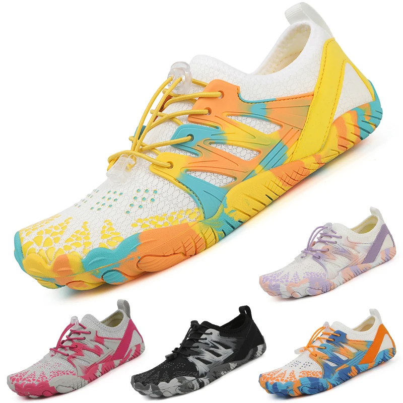 Men Women Anti-slip Aqua Shoes Sneakers Quick Dry Swimming Footwear Unisex Outdoor Breathable Upstream Beach Shoes 35-46#