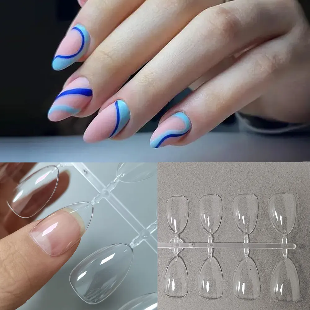 120 Pz Xs Extra Short Nail Gel Tips Mandorla Bara Piazza False Nail Extension System Soft Gel Press On Nail Capsule Tips