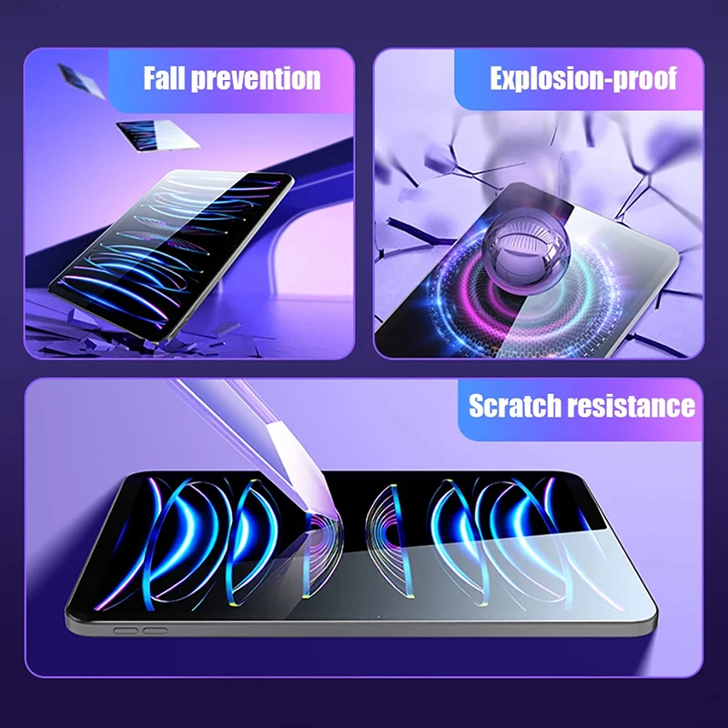 3pcs Tempered Glass Screen Protector For Apple IPad 10th Gen Pro 12.9 11 2022 2021 ipad 10.2 9th 8th 7th gen Mini 6 Air 5 4 10.9