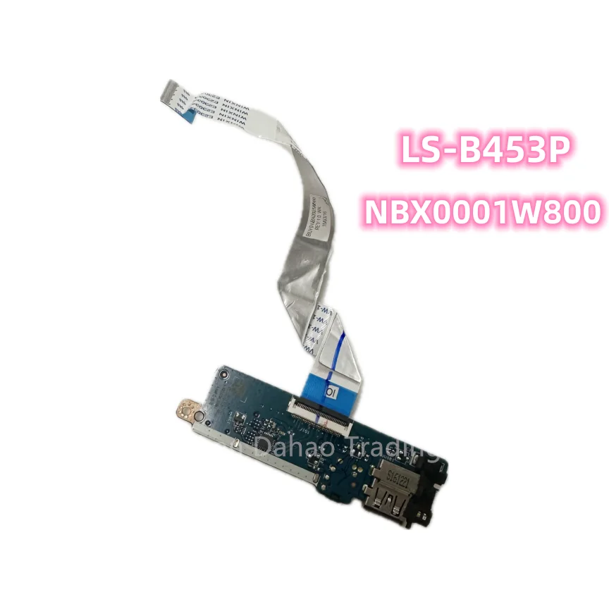 

For Lenovo Yoga 510-14ISK Flex 4-1470 USB Audio IO Board With Cable NBX0001W800 LS-B453P