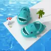 KIDMI Boys Girl Shark Slides Non-Slip Open Toe Cloud Sandals Cute Comfy Cushioned Thick Sole Slippers Cartoon Shower Slippers 6