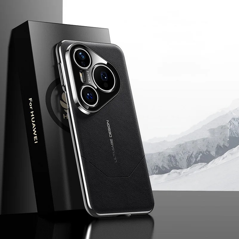 Luxury Leather-Plated Frame Case in Elegant Design