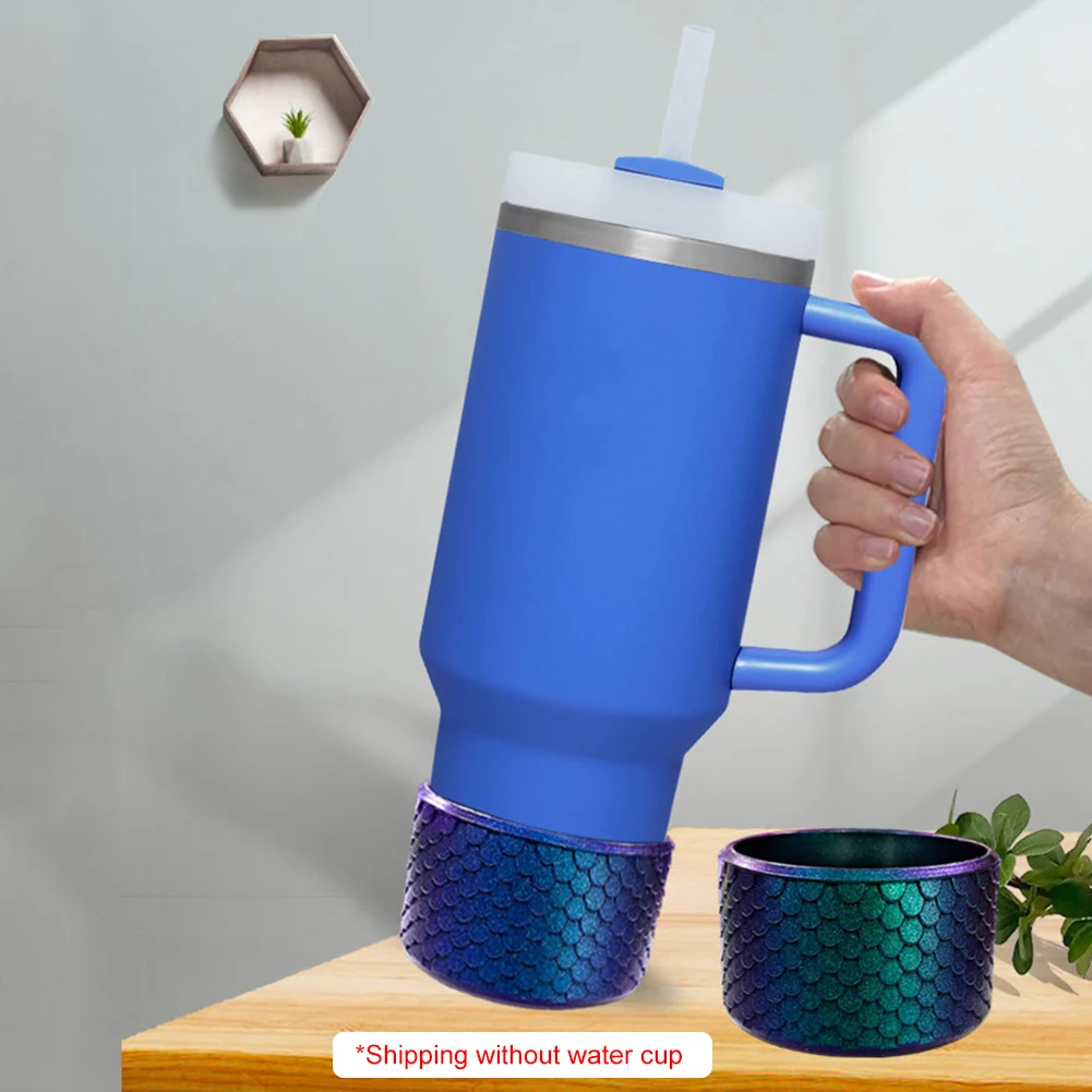 Mermaid Silicone Boot Wear Resistant Protective Cover Anti-Slip Water Bottles Bottom Sleeve for Stanley 40oz Tumbler Accessories