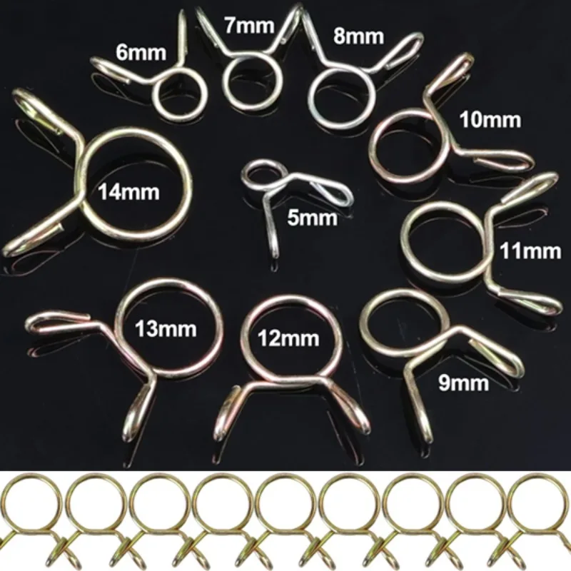 30PCs 5~14mm Oil Hose Clamps Motorcycle Scooter ATV Moped Fuel Line Hose Tubing Spring Clips Clamp Motorcycle Car Accessories 30PCs 5~14mm Oil Hose Clamps Motorcycle Scooter ATV Moped Fuel Line Hose Tubing Spring Clips Clamp Motorcycle Car Accessories
