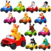 24 Pcs Christmas Jeep Ducks Rubber Ducks, 3.5 Inch Jeep Ducks for Ducking, Jeeps Suitable for 2 Inch Ducks, 12 Christmas Rubber 1