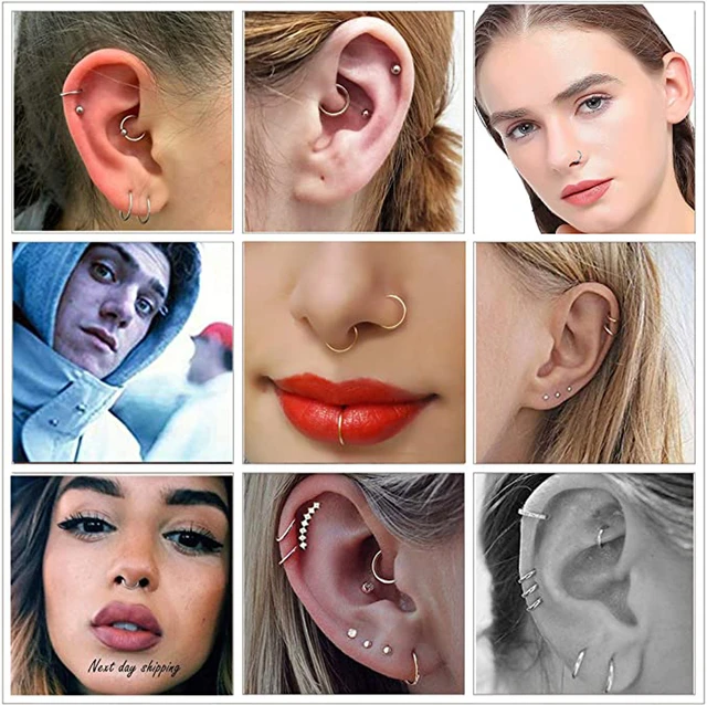 Shiny Rhinestone Pentagram Nose Rings Hoops Fake Nose Rings Clip On Circle Nose  Fake Nose Piercings Fashion Nose Jewelry | Fruugo NO