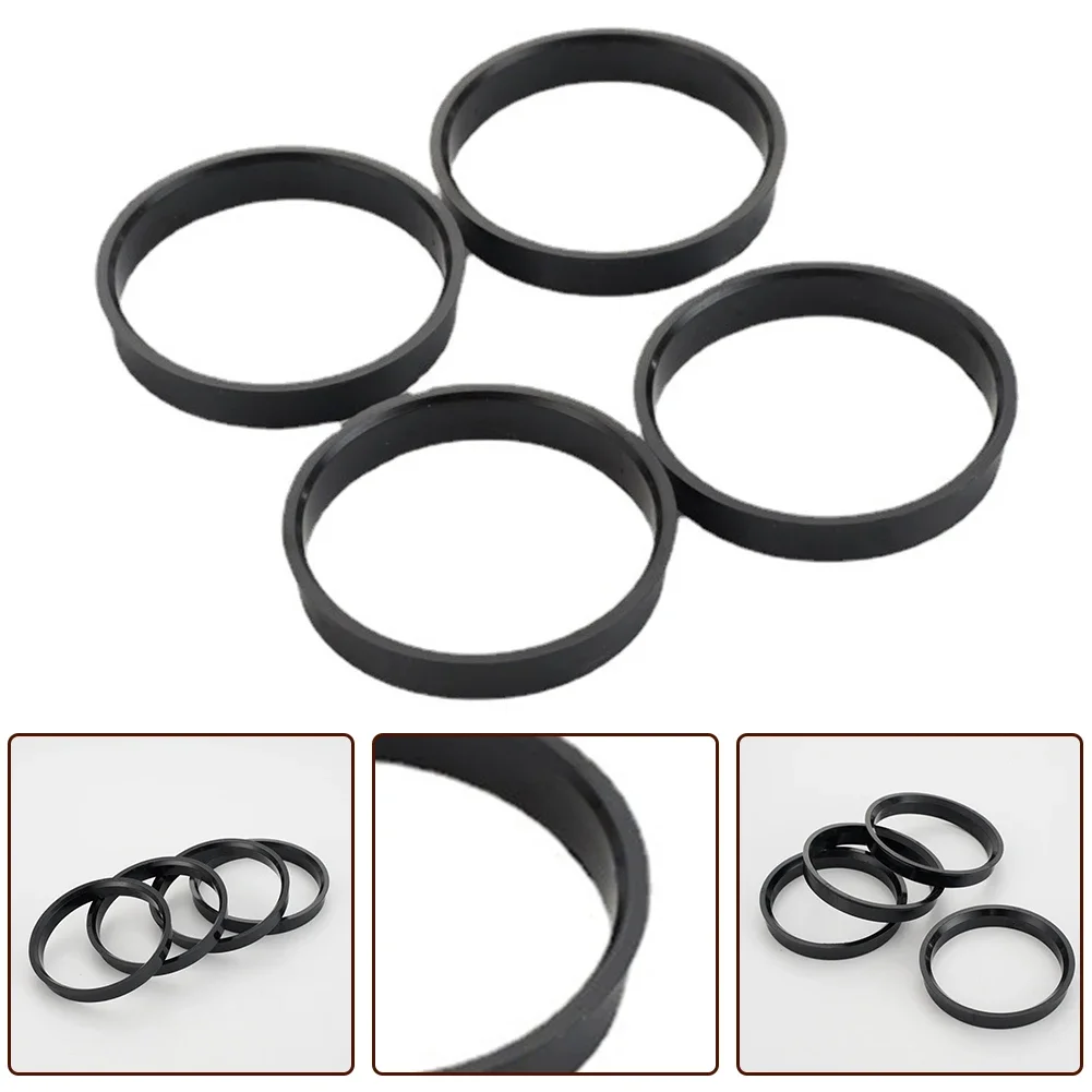 Aluminum Hub Centric Rings 66.6mm to 57.1mm Eliminate Vibrations Enhance Car Appearance Fits Skoda Nissan Pack of 4
