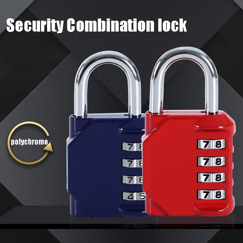 Travel Padlock Anti-theft Backpack Small Padlock Resettable 3/4 Digit Combination thumbnail 5