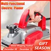 220V Aluminium Body Electric Planer Woodworking Desktop Wood Cutting Engraving Slotting Milling Trimmer Electric Planing Machine 1