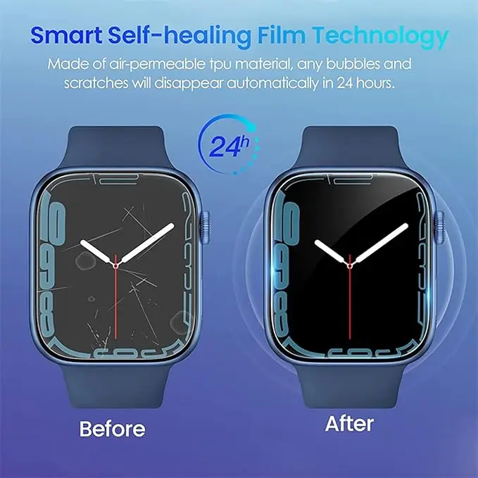 애플 워치 울트라 3 2 1 49mm 풀 커버 스크린 프로텍터용 3/4/5개 HD 투명 하이드로겔 필름