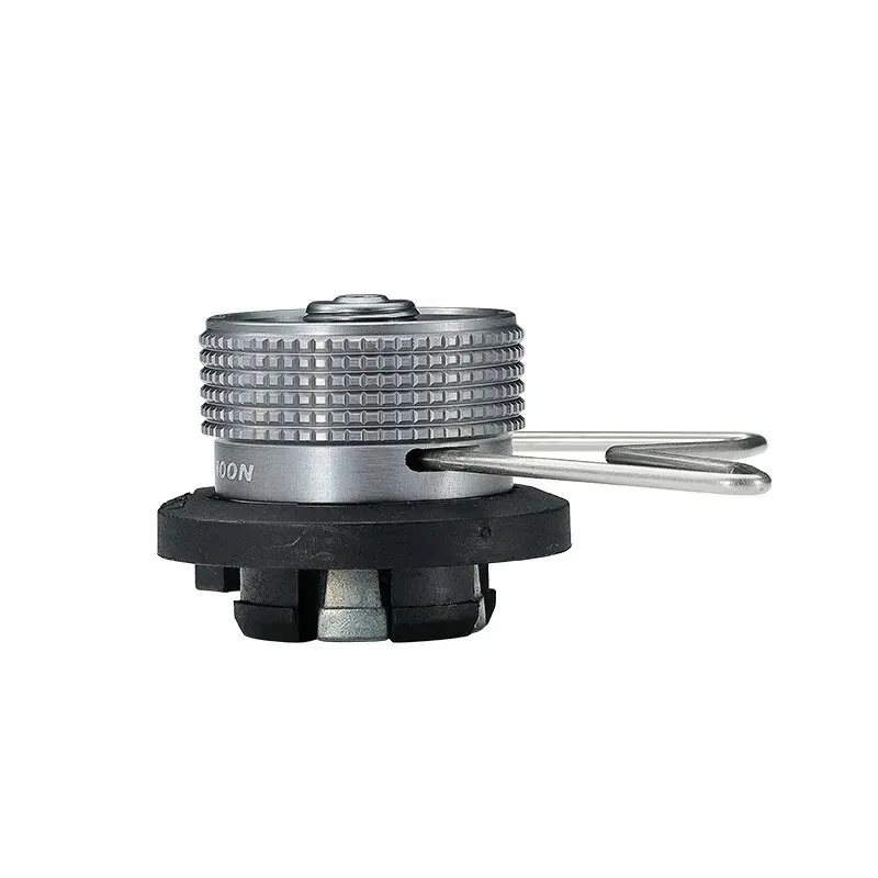 Butane Adapter with Bracket Gas Cartridge Head Conversion Adapter Nozzle Bottle Type Input Screw Type Lindal Valve Output 2023 3