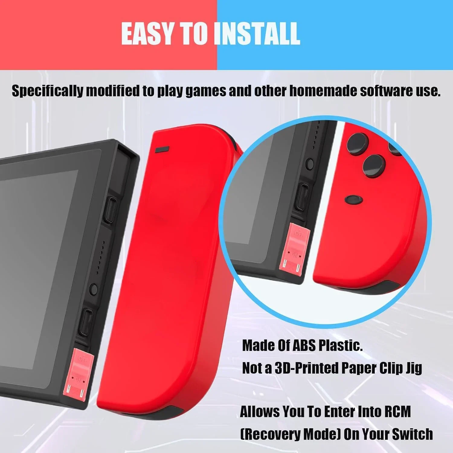 3-1PCS RCM Clip for NS Switch 2 RCM Clip Short Connector Replacement RCM Jig for NS2 2025 SX PRO Crack Tools Console Accessories