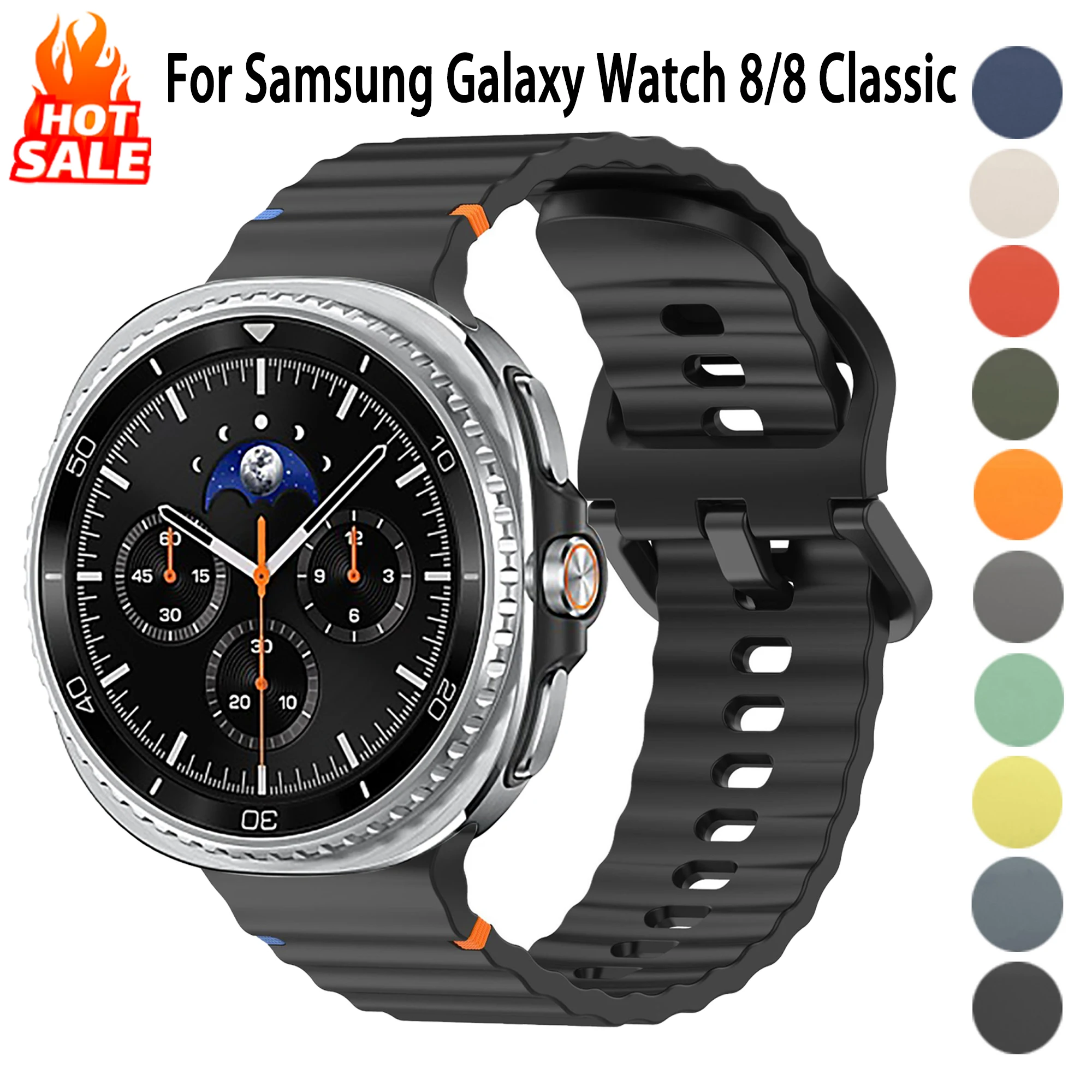 Sport Strap Band for Galaxy Watch 8 - Elegant Bracelet Design