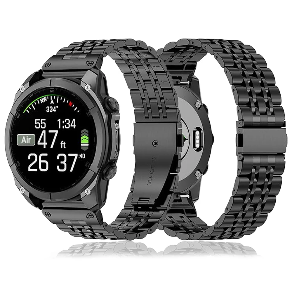 Premium Stainless Steel QuickFit Watch Band – Versatile Metal Strap
