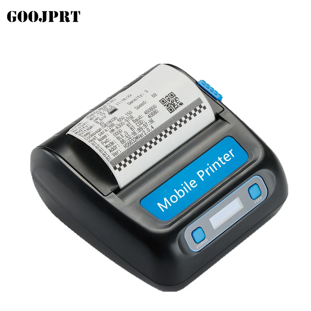 직접 감열 라벨 프린터 GOOJPRT PT-805 80mm 블루투스 휴대용 프린터 컬러 스타일 모바일 인터페이스 포함 가격