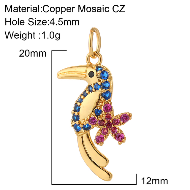 Crystal Animal Hummingbird Charms Necklaces For Women Fashion Jewelry Gold Pendant Color Chain Bird Pendant Choker Supplies