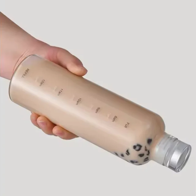 500/750ML Water Cup Sport Water Bottle With Time Scale Couple Plastic Portable Water Container Anti-drop Outdoor Water Bottle 2