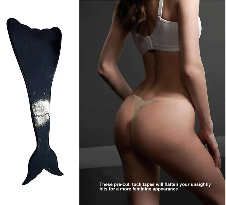 Reusable Mermaid T-Tape for Transgender, Drag Queens, Crossdressing