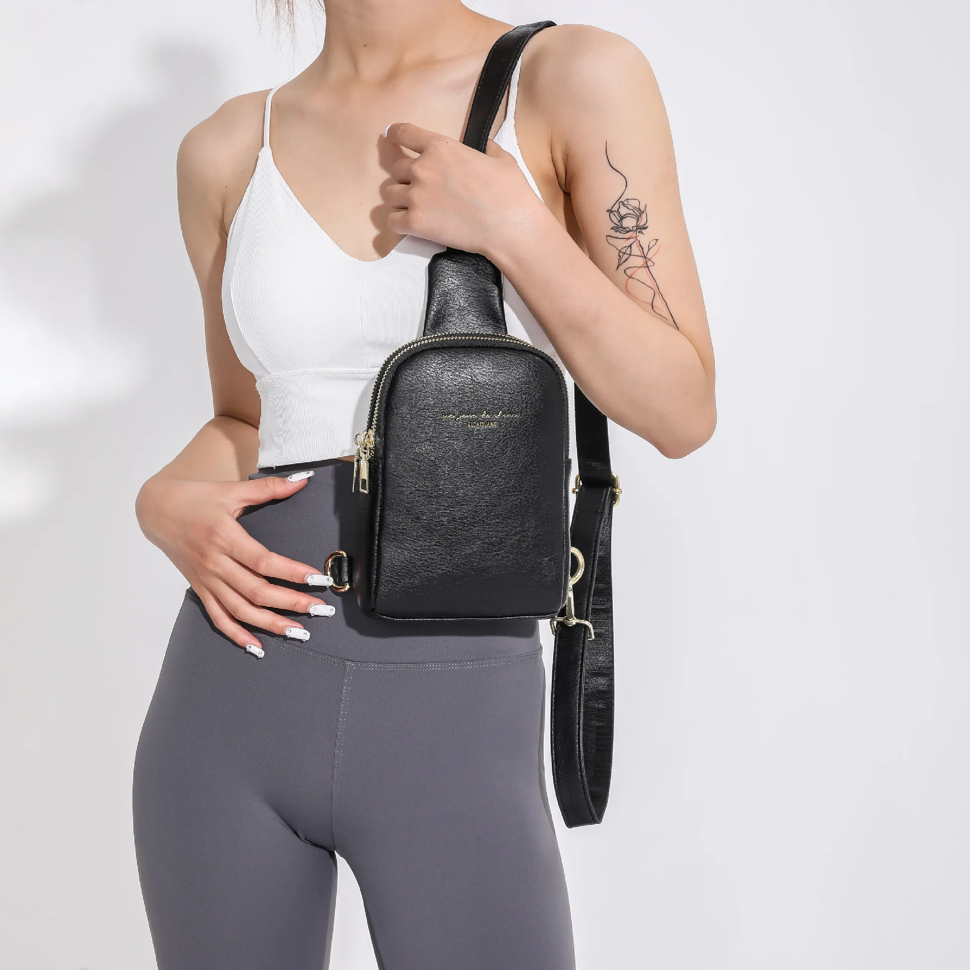 Neue Ankunft Kleine Umhängetasche für Frauen Männer Reise Geldbörsen Anti Diebstahl Cross Body Tasche für Frau Fanny Packs Sport Tasche – Detail 6