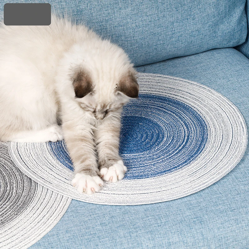 

Pet Supplies Cat Claw Plate Toys Manual Preparation Ramie Mat Grinding Claw Wear Resistant Durable Grip Cushion Cat Accessories