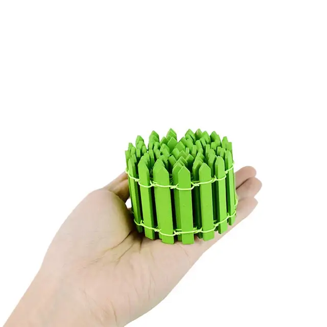 90*5 Cm -Es Mini Fa Kerítés Diy Miniatűr Tündér Kerti Gátbaba Ház Kirakat Kézműves Otthoni Dekorációs Kiegészítők - Image 5
