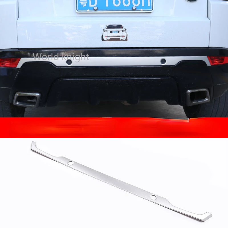 

Car ABS Gloss Black and Matte Silver Rear Tail door Decoration Strips Trim For Landrover Range Rover Evoque 2016 2017 2018