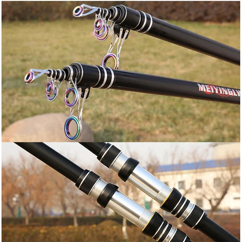 Telescopic Fishing Rod 2.7/3.0/3.6/4.2/4.5/5.0m Distance Throwing Spinning Power 5-300g Surfcasting Carbon Baitcasting rod fishing rod
