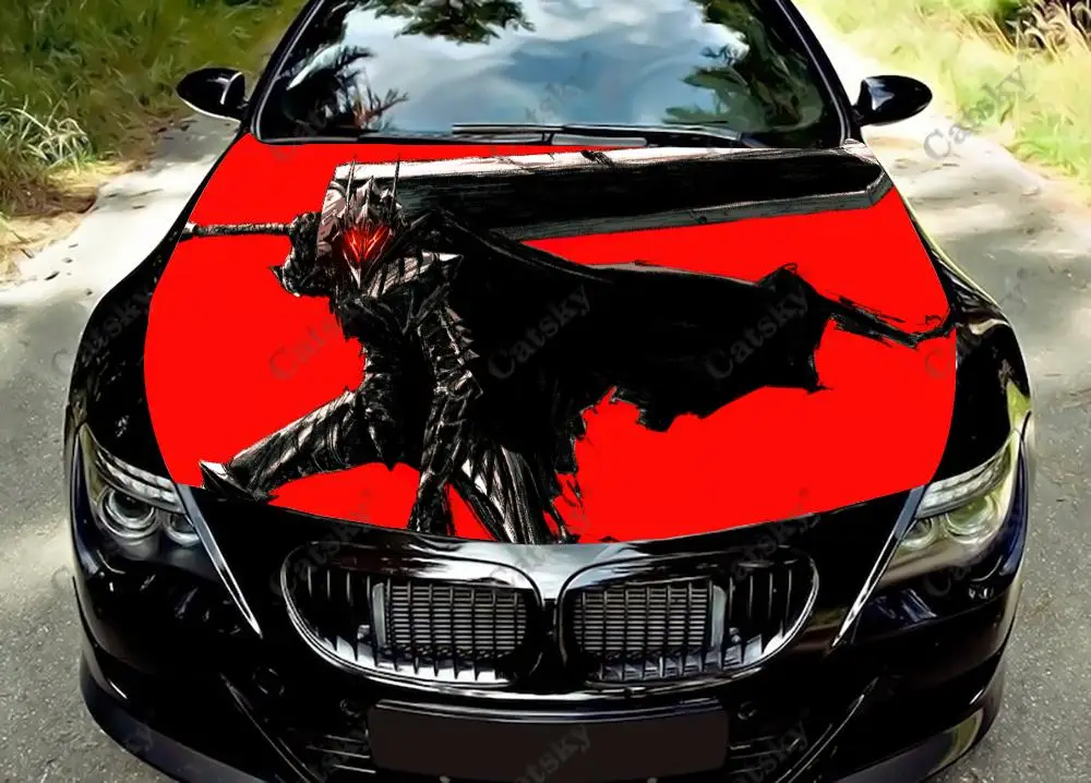 Anime Berserk Car Hood Vinyl Adesivos, Envoltório De Filme, Tampa