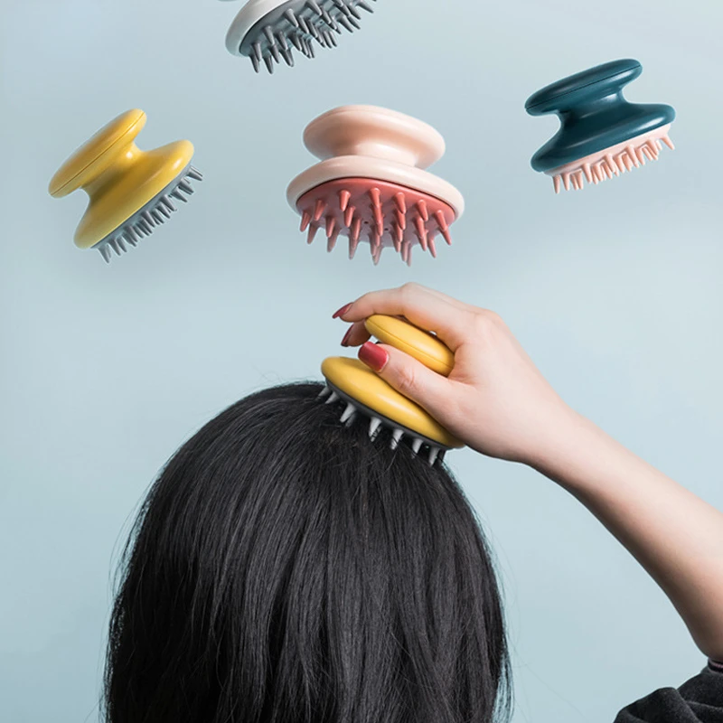 Jordan&Judy Silicone Head Hair Washing Comb Body Massager Brush Scalp Massage Brush Body Shower Bath Spa Slimming