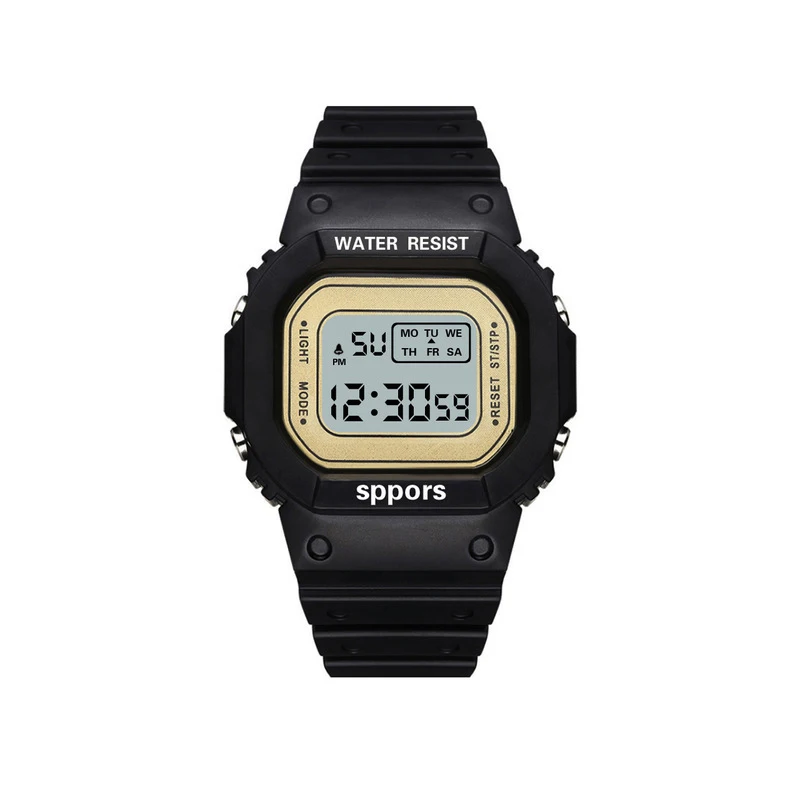 UTHAI CE117 Sports Electronic Watch Unisex Square Watches students Digital Wristwatch Waterproof Clock Bracelet For LED 6
