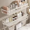 white corner shelf bathroom rack shelf organiser toilet organiser shampoo rack Kitchen storage rack 1