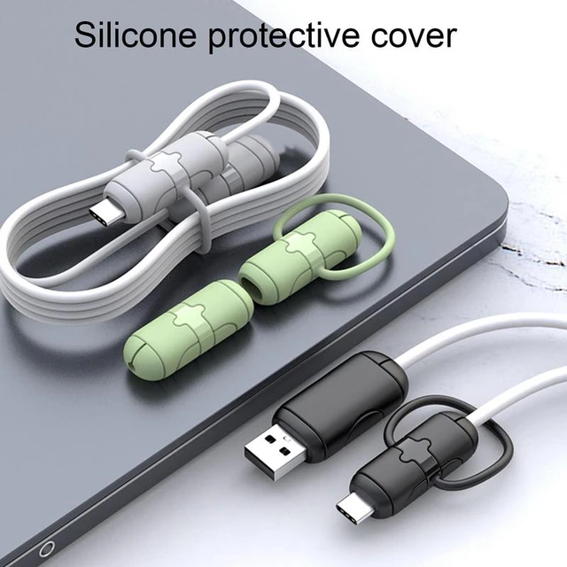 Protecteur de câble USB pour chargeur, manchon de protection de câble,  gestion du fil, support de