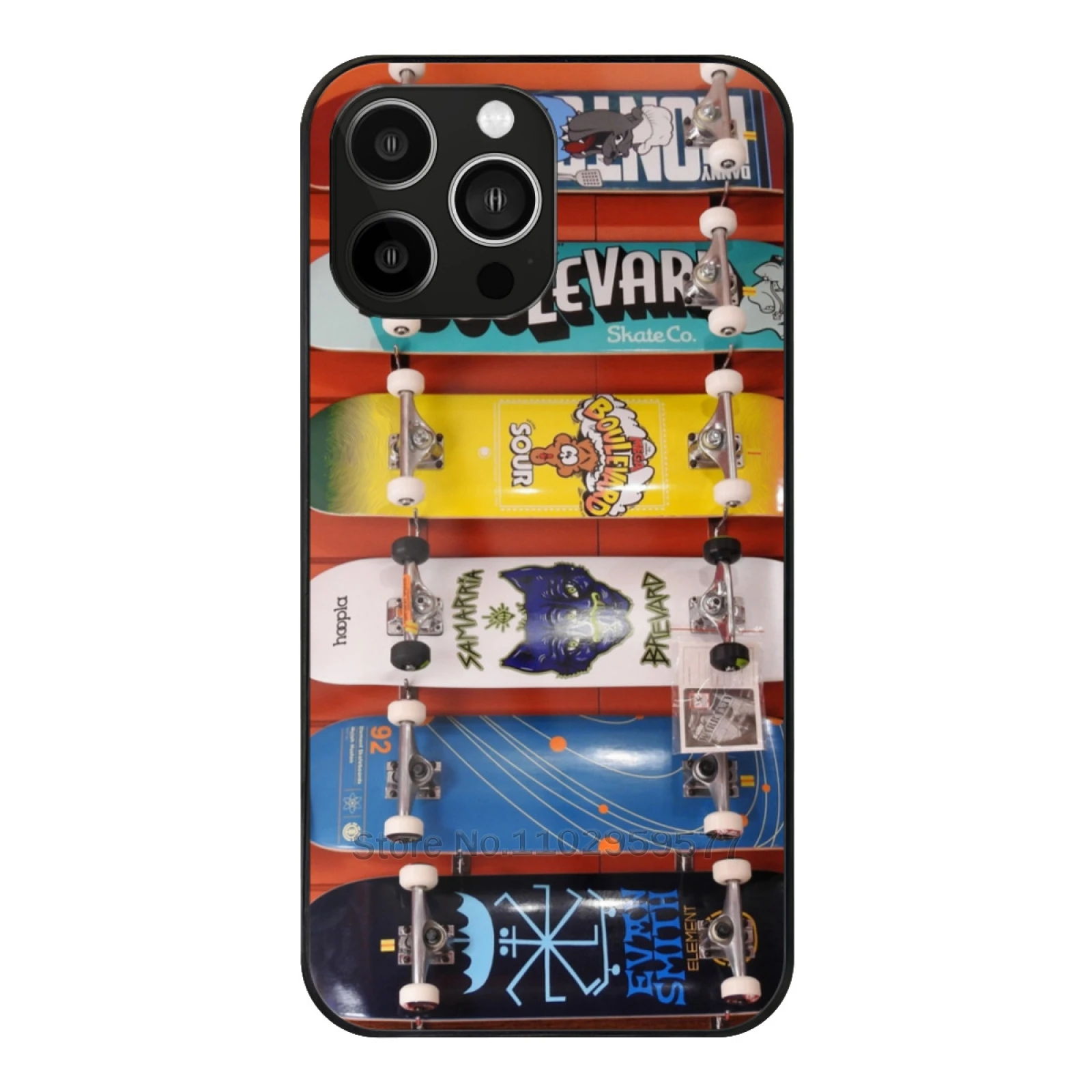 

Skateboards Glass Phone Case For Iphone 15 14 11 12 13 Pro Xr X 7 8 Xs Max 6S 5S Plus Cover Skater Skateboard Skate Park Skate