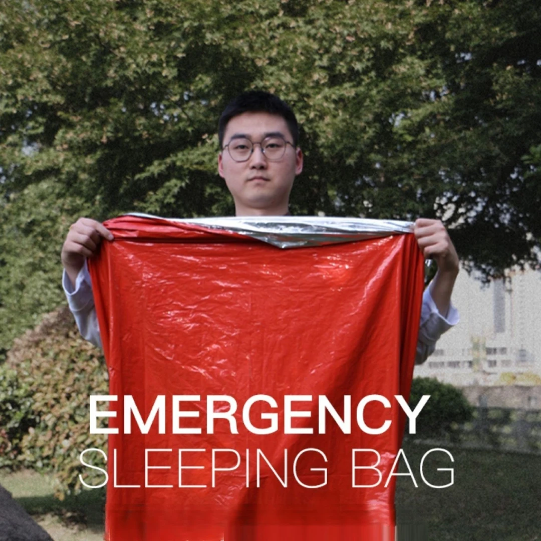Emergency Thermal Sleeping Bag Outdoor Camping Mountain Climbing Thermal Emergency Blanket Tinfoil Foil Survival Blanket
