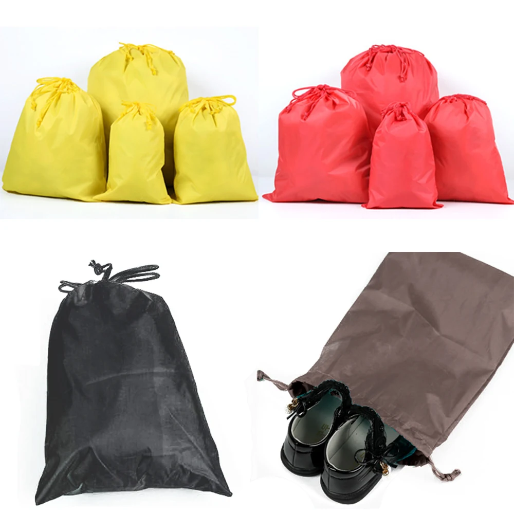 Waterproof Drawstring Bag Travel Storage Clothes Shoes Organizer Dustproof Portable Pouch 1piece