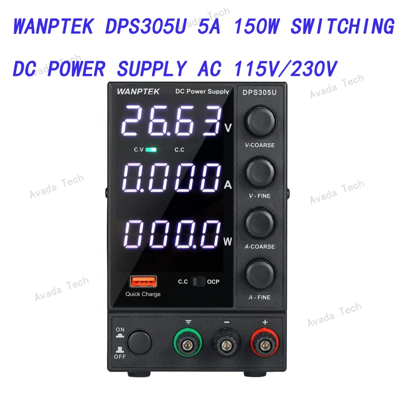 

WANPTEK DPS305U 5A 150 Вт импульсный источник питания постоянного тока AC 115 В/230 В