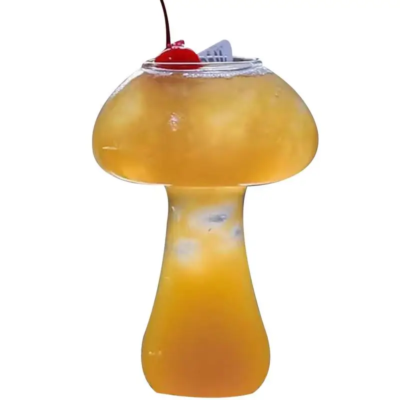 

Mushroom Cocktail Glass 250ml Cup For Drinks Beer Creative Clear Wine Glasses Juice Drink Cup Coffee Cups Drinkware Bar Tool
