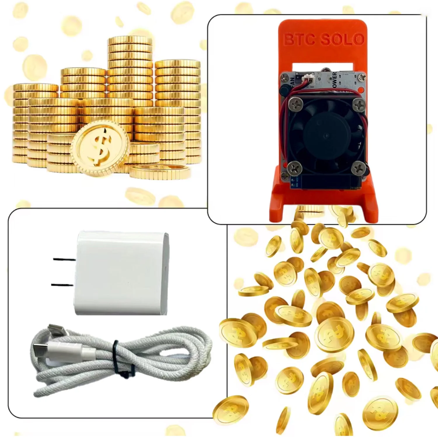 Bitdsk N8 Solo Miner 200Gh/s Miner Home Mining BM1397 Asic Chip BTC Miners Cryptos Mining device