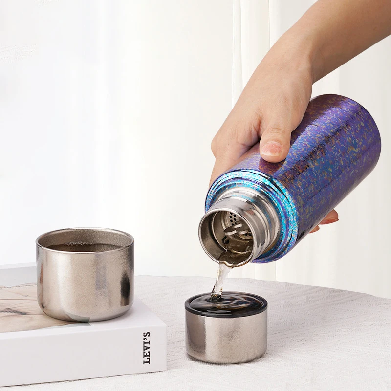 Titanium Thermos Magnetic Lid 430ML 14OZ Thermal Cup Mug Insulated Water Bottle Vacuum Flasks Tumbler Drinkware termo titanio view 4