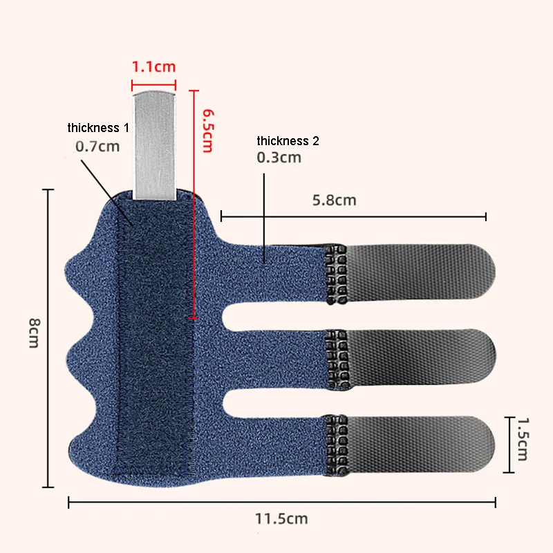 Pain Relief Trigger Finger Fixing Splint Straighten Brace Adjustable Sprain Dislocation Fracture Finger Splint Corrector Support