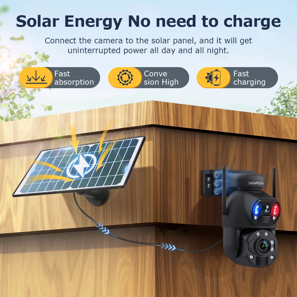كاميرا مراقبة بالطاقة الشمسية لا تحتاج شحن