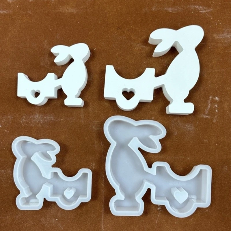 

Rabbit Silicone Mold Handmade Wax Mould Durable Epoxy Resin Molds