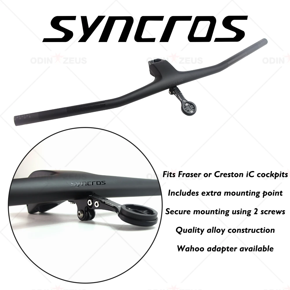 

SYNCROS ADDICT RC Integrated Handlebar Aluminum Alloy Computer Stand GPS/Garmin/Bryton/Wahoo Bicycle Mount Bracket CRESTON IC SL