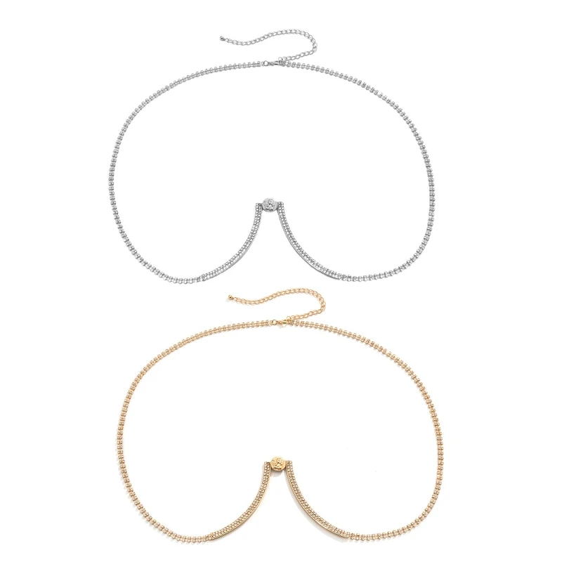 

Chest Chain Adjustable Single Layer Body Chain Beach Jewelry for Women Gifts