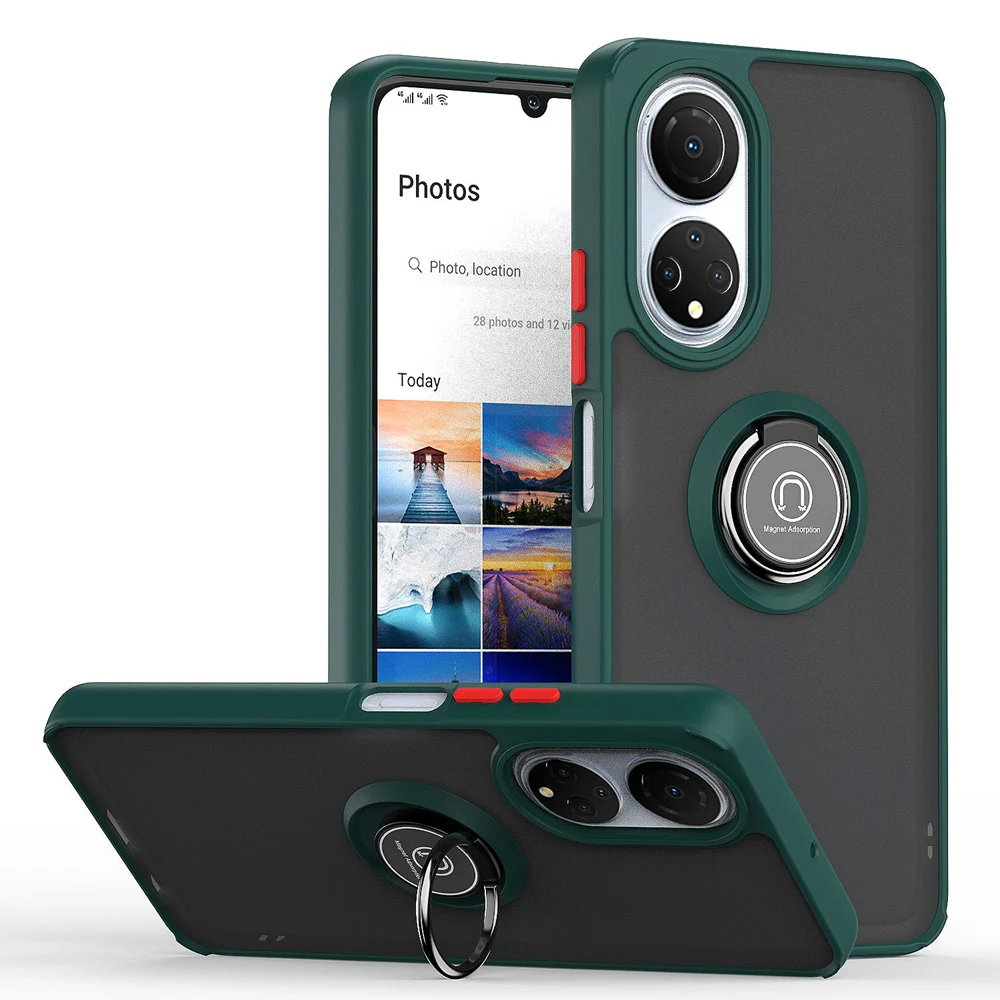 KEYSION, funda de teléfono transparente mate a la moda para Honor X7 50, funda trasera transparente a prueba de golpes para Huawei P50 Pro Nova 9_voghion.com