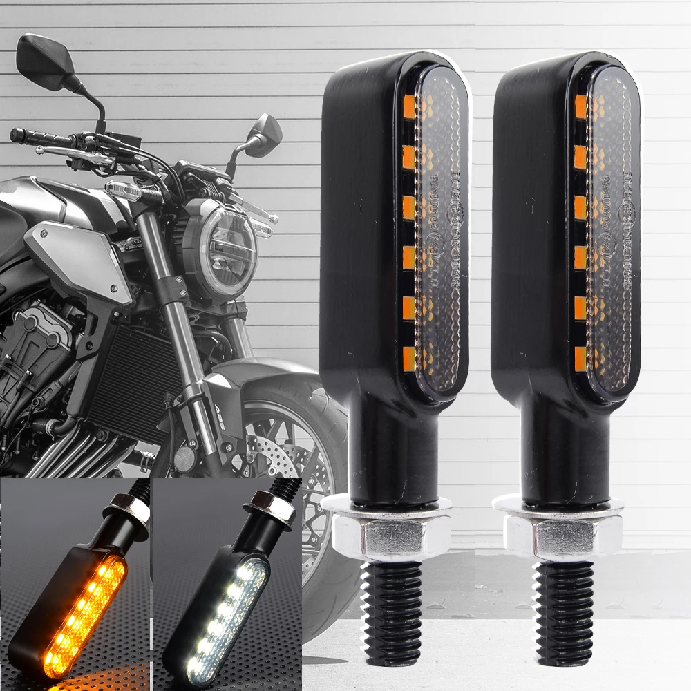 Indicatori Di Direzione Per Moto A Led 12V Indicatori Di Direzione Per Lampada Lampeggiante Clignotant Moto Led Per Honda Yamaha Kawasaki Cafe Racer